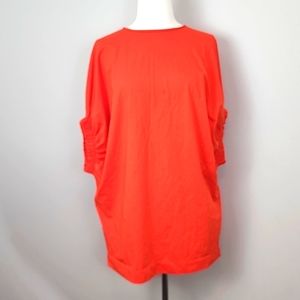 Zara Orange Blouson Oversized Tunic